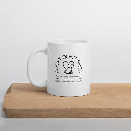 Lesika „Adopt don't shop“ // Tasse