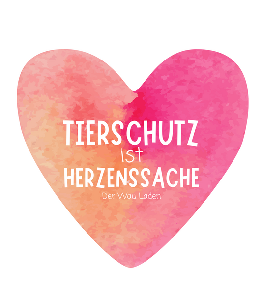 Tierschutz ist Herzenssache Sticker