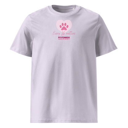Pfotenherz Every Life matters Bio-Baumwoll-T-Shirt