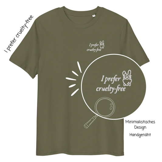 Cruelty free - Stick - Unisex-Bio-Baumwoll-T-Shirt