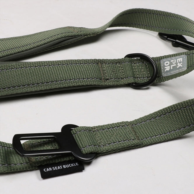 EXPLOR Ultimate Fit On-The-Road-Leine Classic - Undercover Green 130cm - 25mm