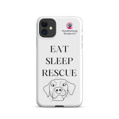 Eat sleep rescue x Hunderettung Europa e. V. IPhone Handyhülle