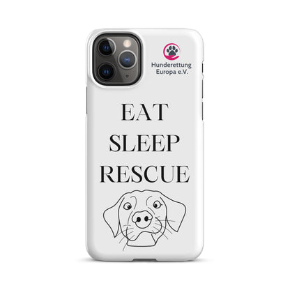 Eat sleep rescue x Hunderettung Europa e. V. IPhone Handyhülle