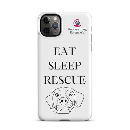 Eat sleep rescue x Hunderettung Europa e. V. IPhone Handyhülle