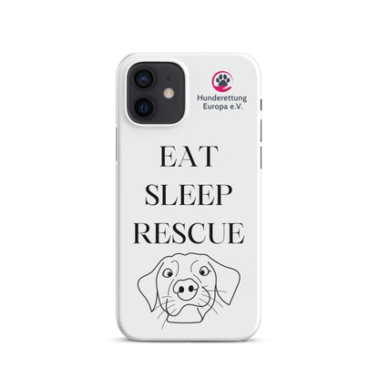 Eat sleep rescue x Hunderettung Europa e. V. IPhone Handyhülle