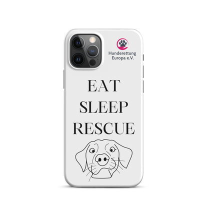 Eat sleep rescue x Hunderettung Europa e. V. IPhone Handyhülle