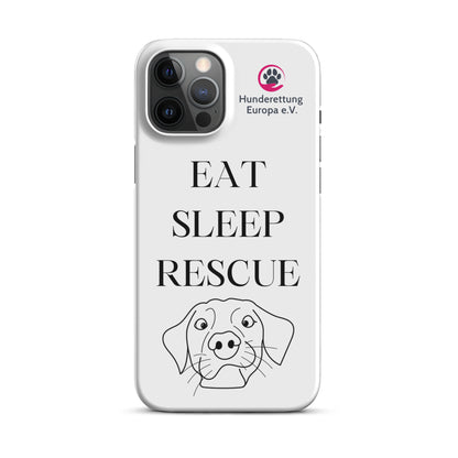 Eat sleep rescue x Hunderettung Europa e. V. IPhone Handyhülle