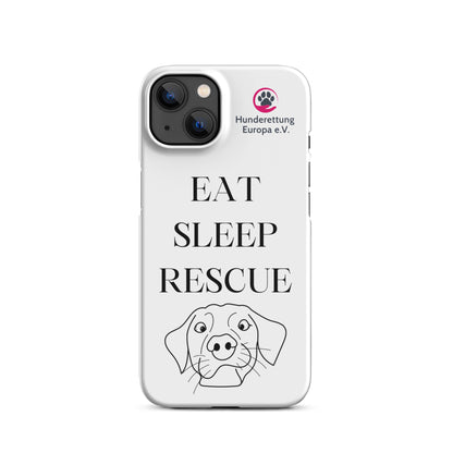 Eat sleep rescue x Hunderettung Europa e. V. IPhone Handyhülle