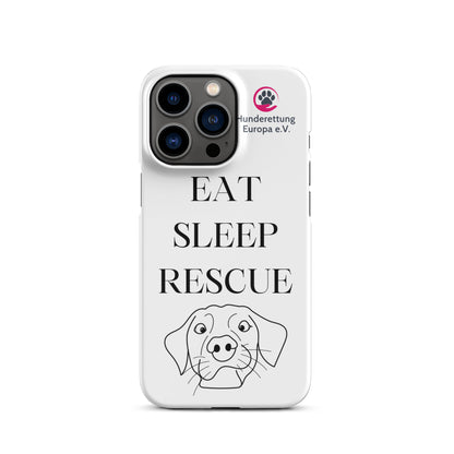 Eat sleep rescue x Hunderettung Europa e. V. IPhone Handyhülle