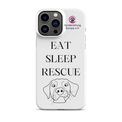 Eat sleep rescue x Hunderettung Europa e. V. IPhone Handyhülle