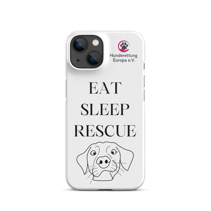 Eat sleep rescue x Hunderettung Europa e. V. IPhone Handyhülle