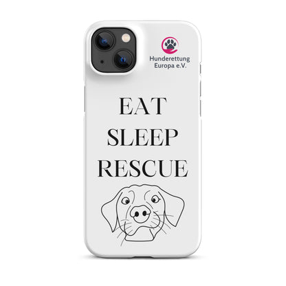 Eat sleep rescue x Hunderettung Europa e. V. IPhone Handyhülle