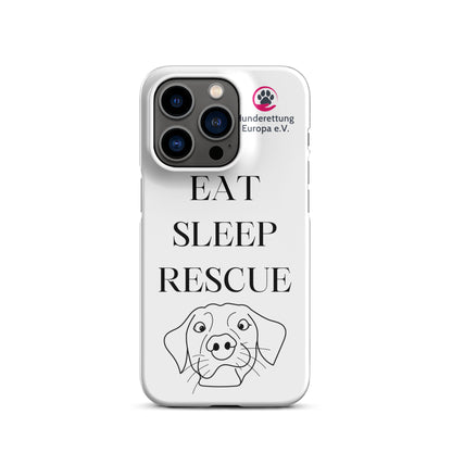 Eat sleep rescue x Hunderettung Europa e. V. IPhone Handyhülle