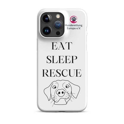 Eat sleep rescue x Hunderettung Europa e. V. IPhone Handyhülle