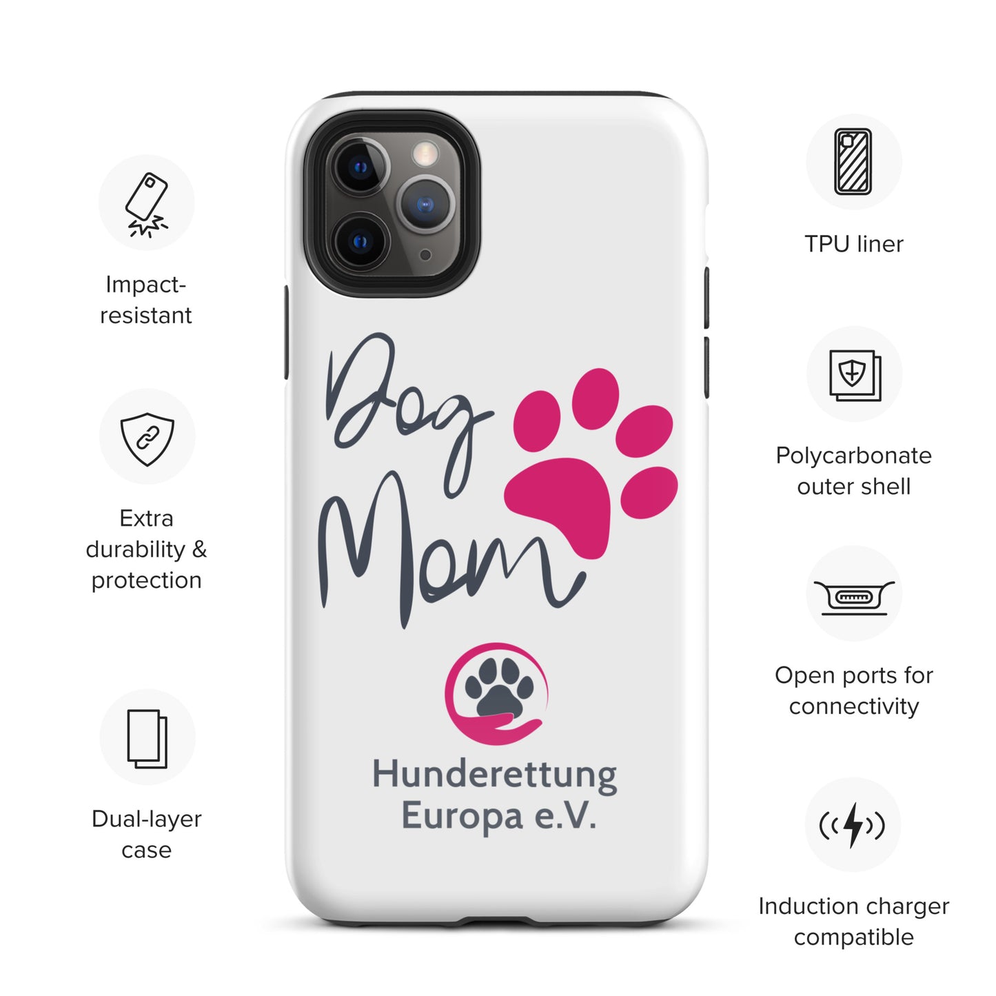 DOGMOM x Hunderettung Europa e. V. Handyhülle