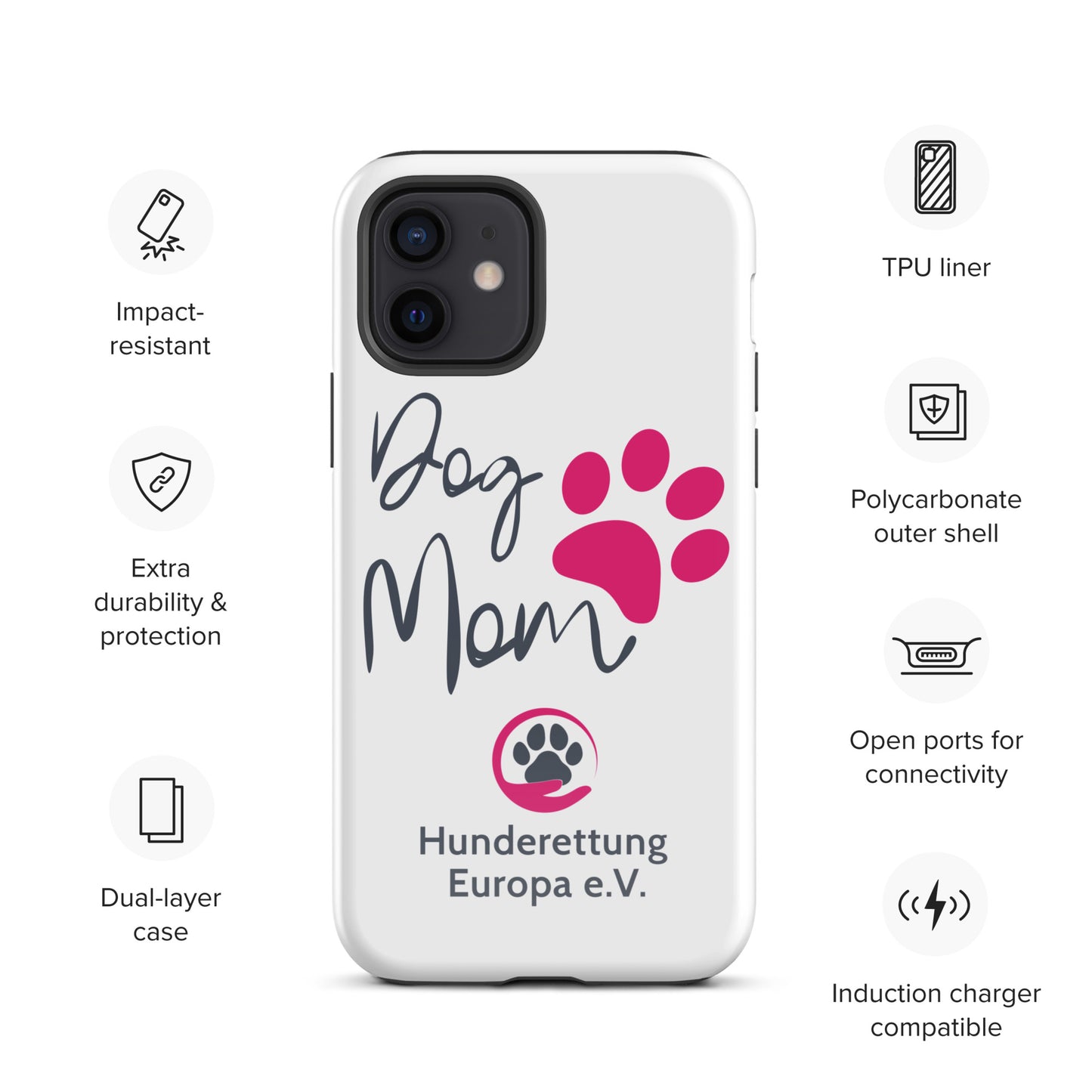 DOGMOM x Hunderettung Europa e. V. Handyhülle