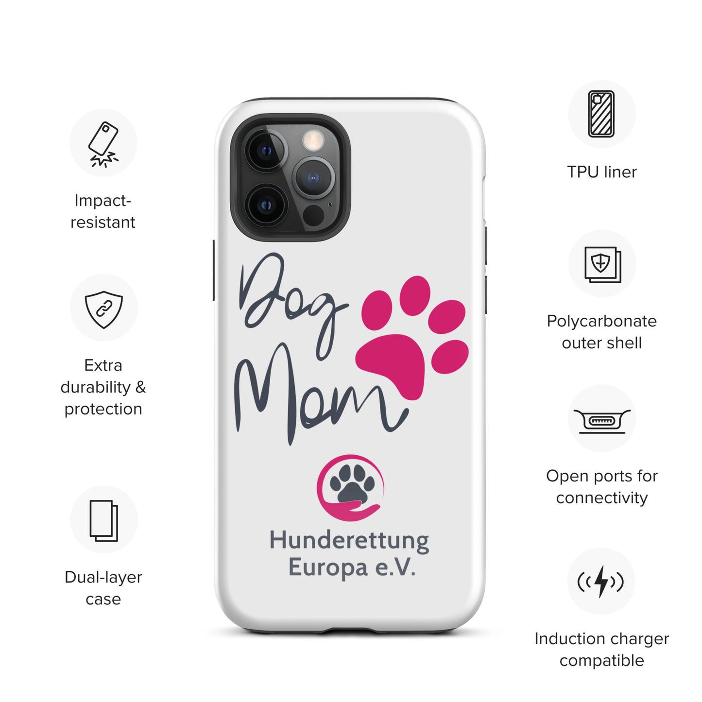 DOGMOM x Hunderettung Europa e. V. Handyhülle