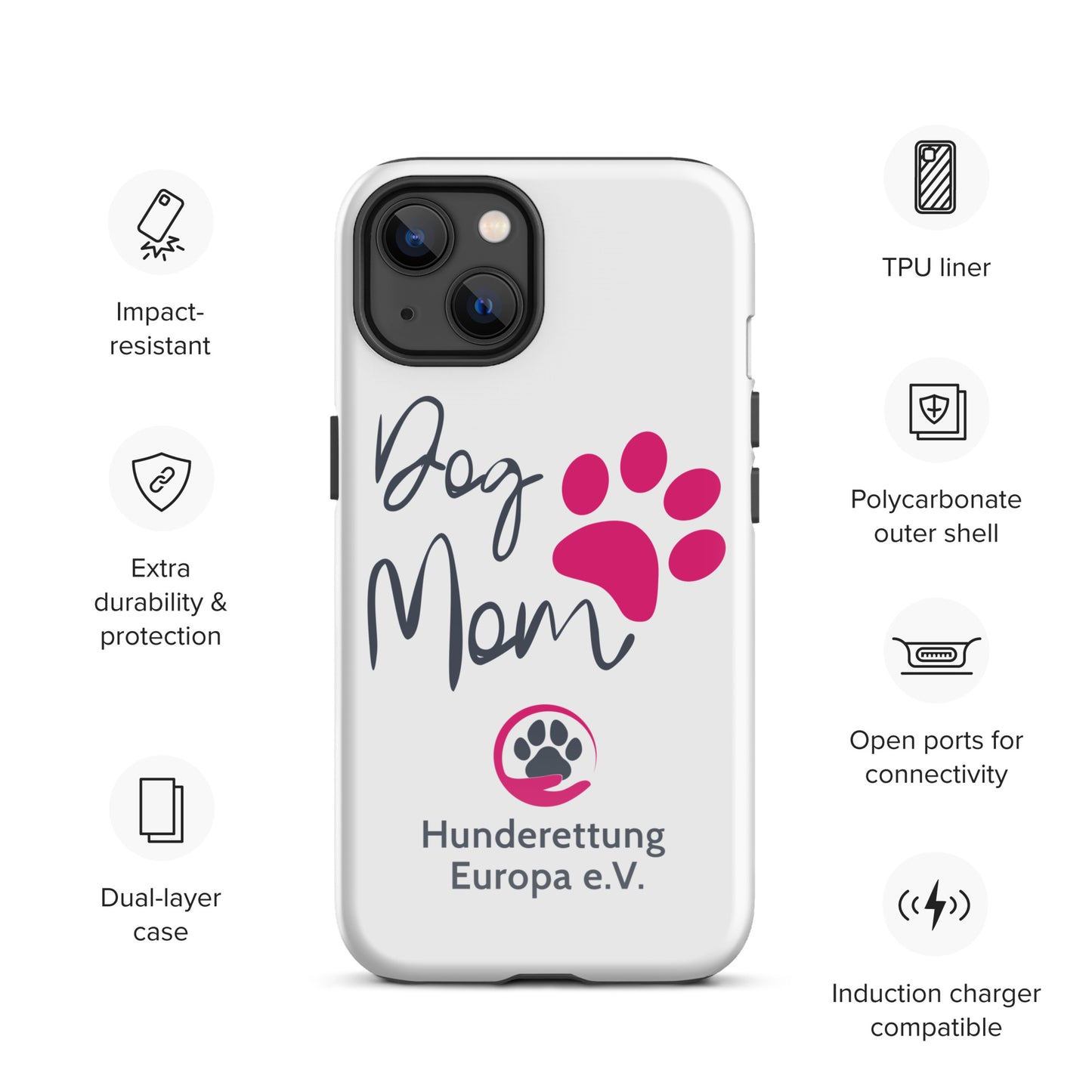 DOGMOM x Hunderettung Europa e. V. Handyhülle