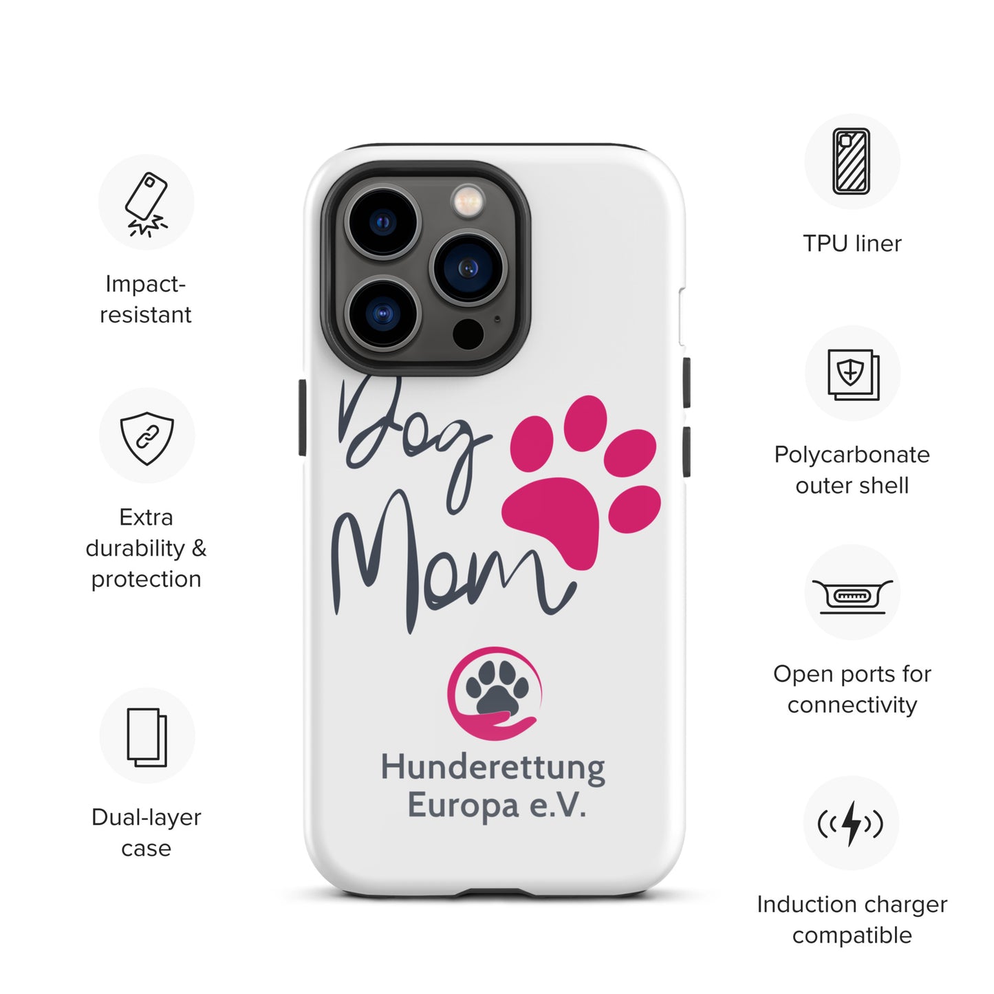 DOGMOM x Hunderettung Europa e. V. Handyhülle