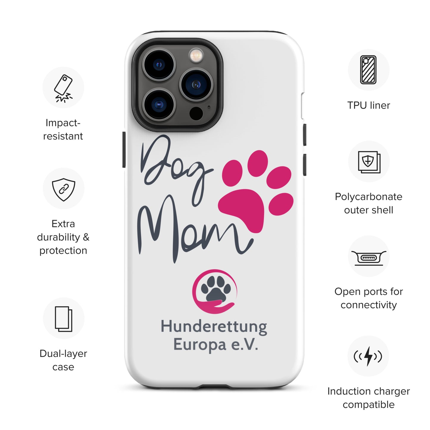 DOGMOM x Hunderettung Europa e. V. Handyhülle