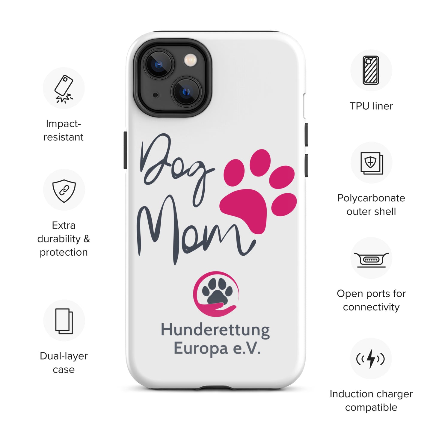 DOGMOM x Hunderettung Europa e. V. Handyhülle