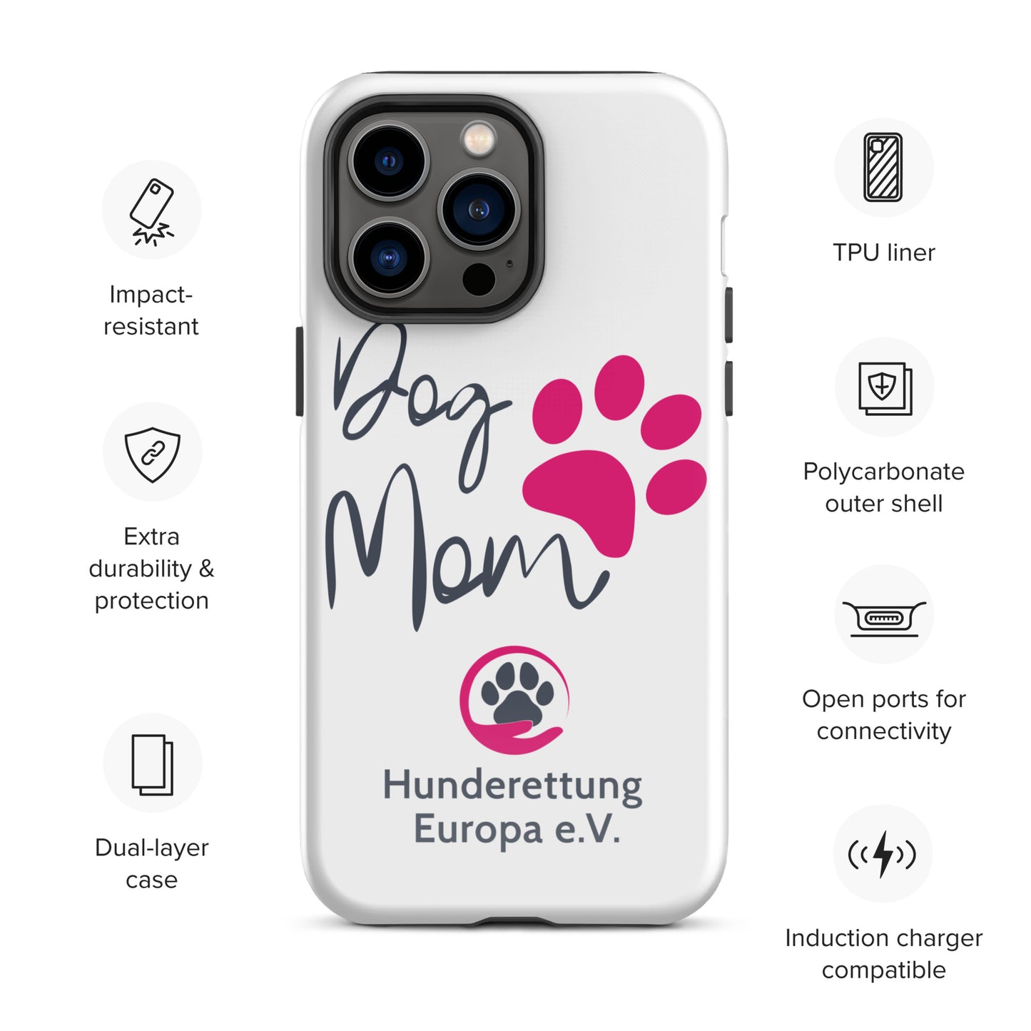 DOGMOM x Hunderettung Europa e. V. Handyhülle