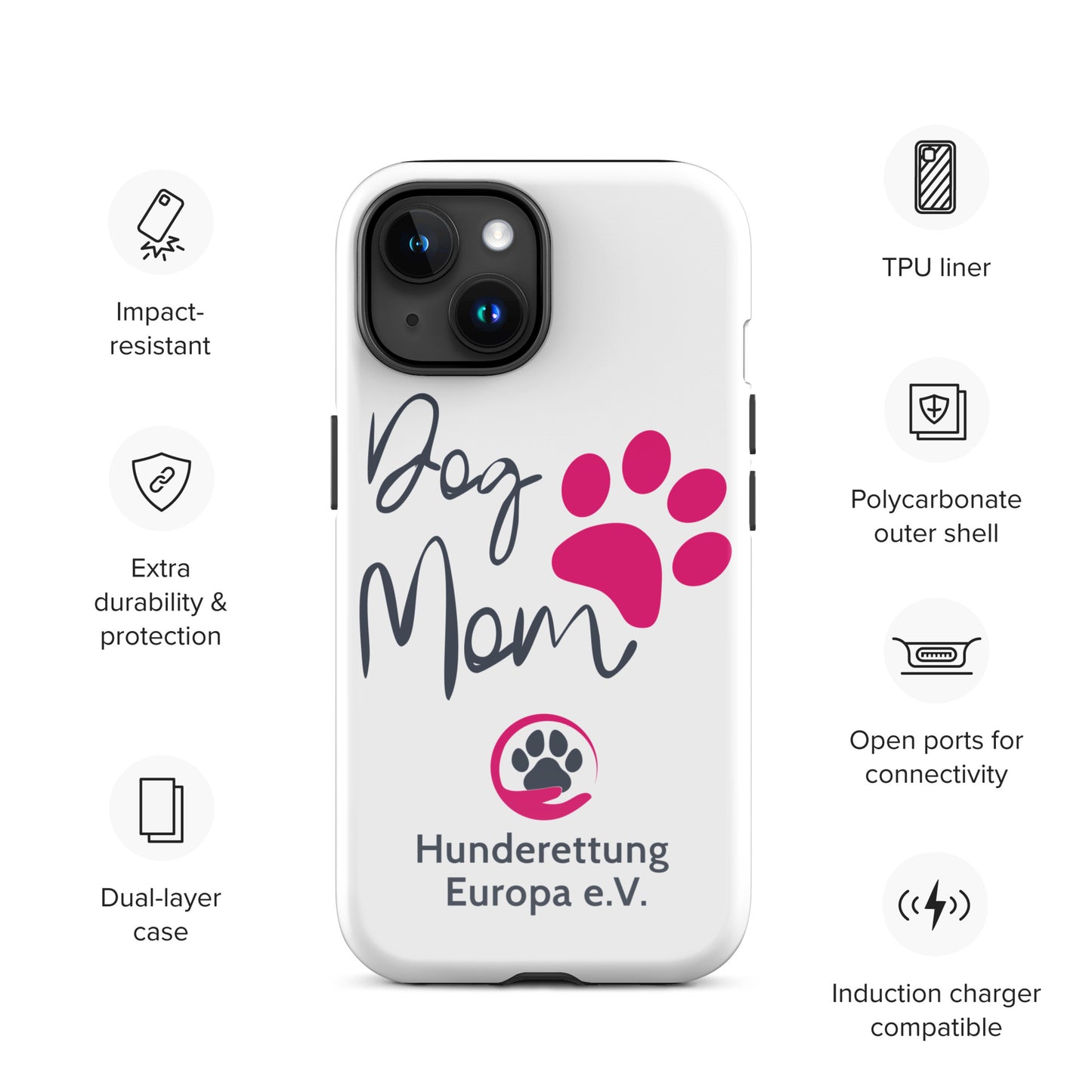DOGMOM x Hunderettung Europa e. V. Handyhülle