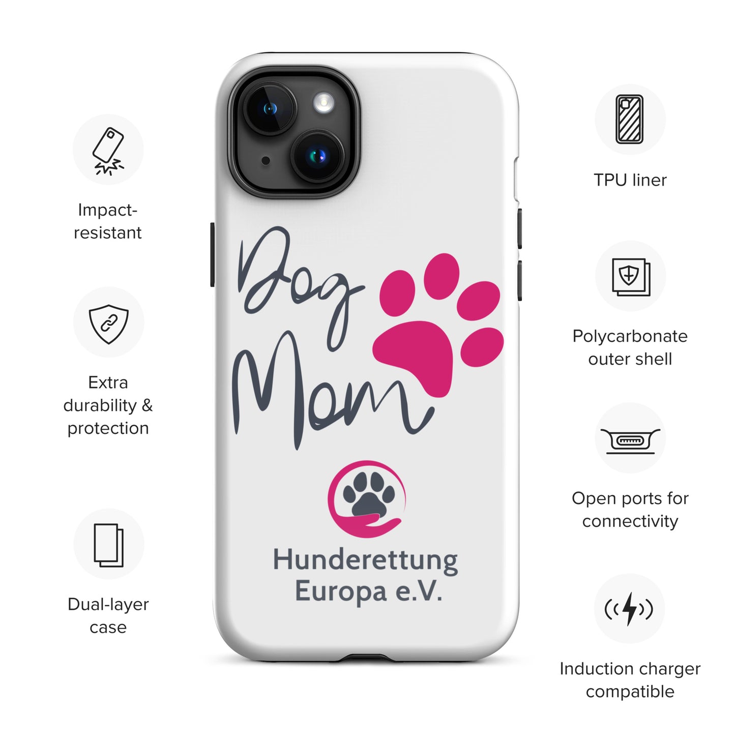 DOGMOM x Hunderettung Europa e. V. Handyhülle