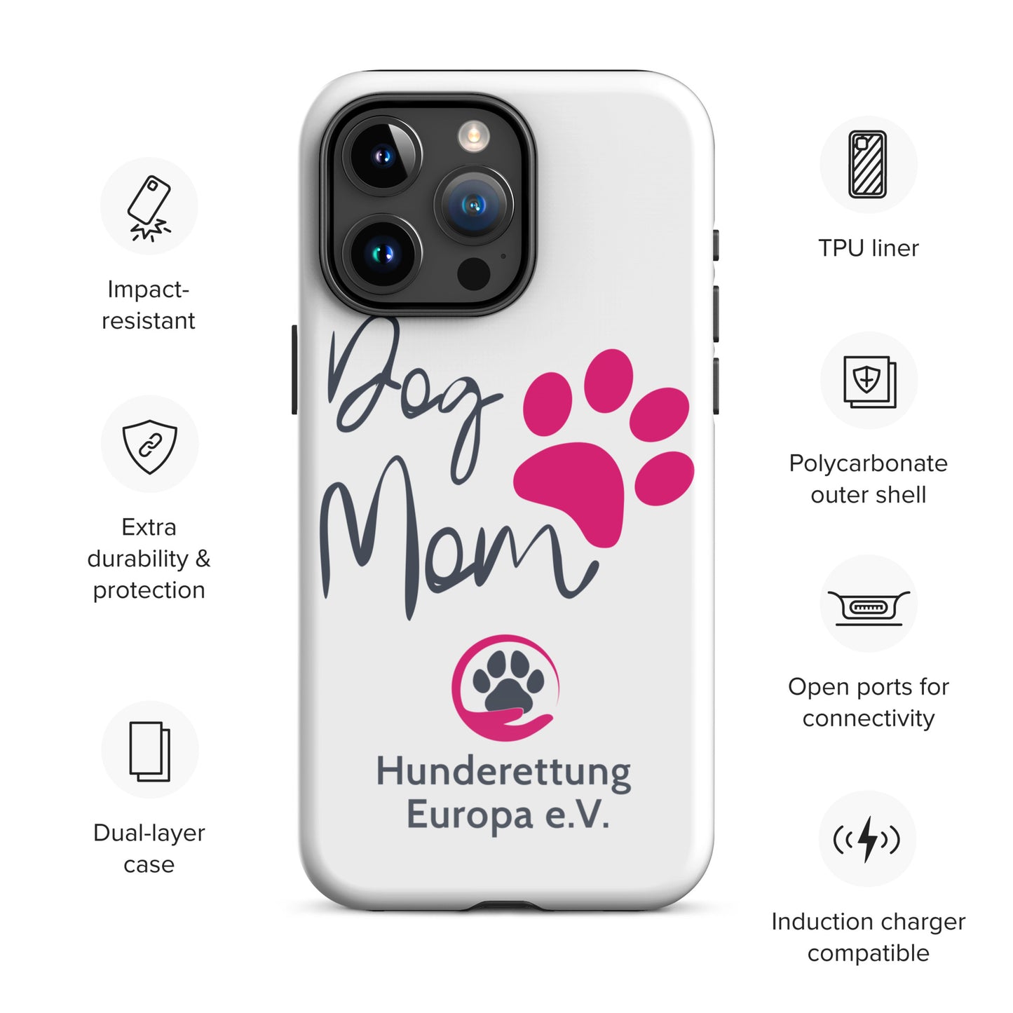DOGMOM x Hunderettung Europa e. V. Handyhülle