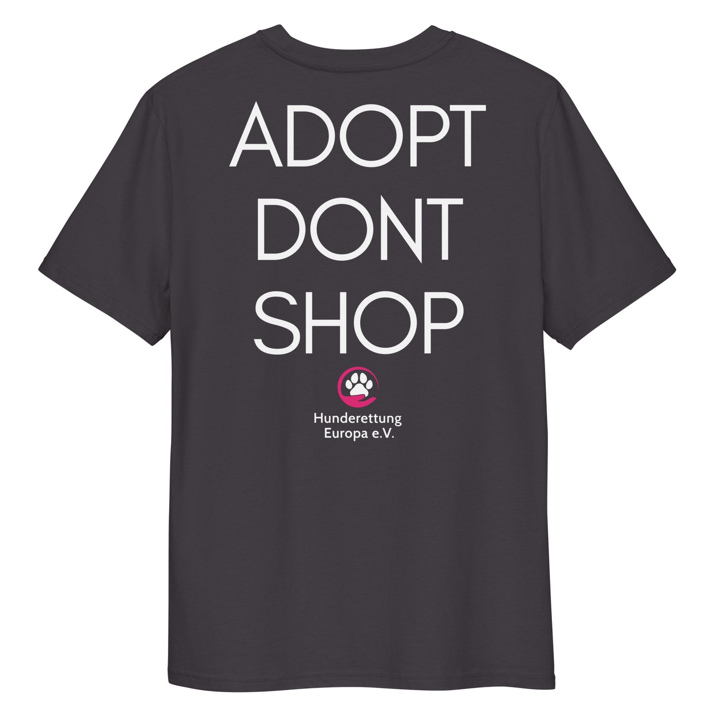 ADOPTDONTSHOP X Hunderettung Europa e.V.  Bio-Baumwoll-T-Shirt