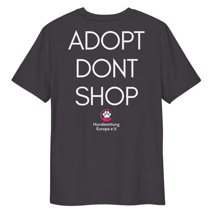 ADOPTDONTSHOP X Hunderettung Europa e.V.  Bio-Baumwoll-T-Shirt