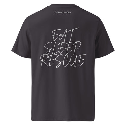 Eat Sleep Rescue // Unisex-Bio-Baumwoll-T-Shirt