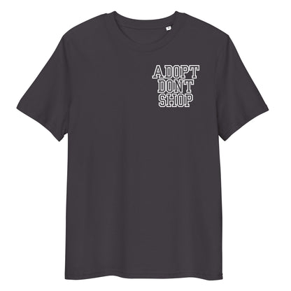 ADOPT DONT SHOP X Hunderettung Europa e.V. Unisex-Bio-Baumwoll-T-Shirt