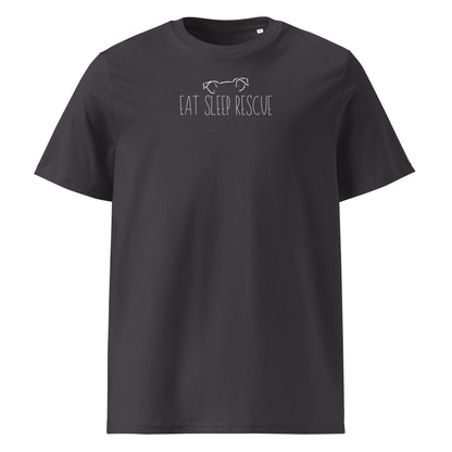 Eat Sleep Rescue // Unisex-Bio-Baumwoll-T-Shirt