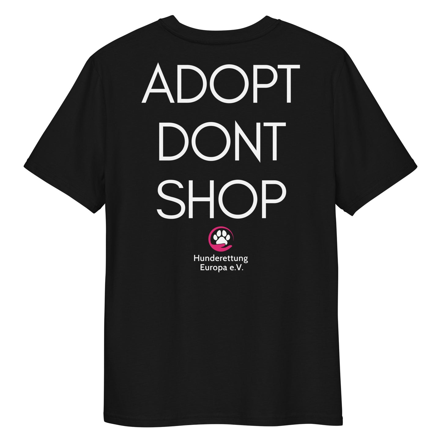 ADOPTDONTSHOP X Hunderettung Europa e.V.  Bio-Baumwoll-T-Shirt