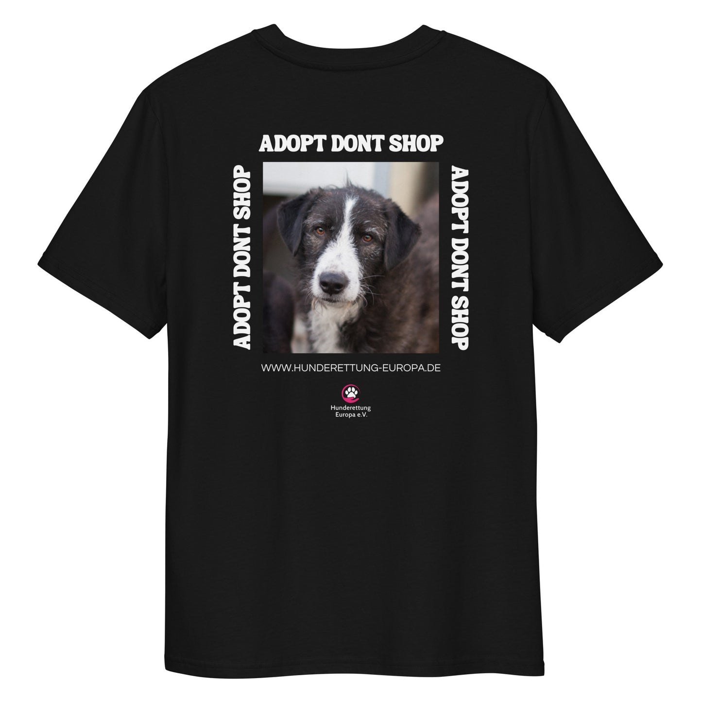 Socke - Hunderettung Europa e.V. Bio-Baumwoll-T-Shirt