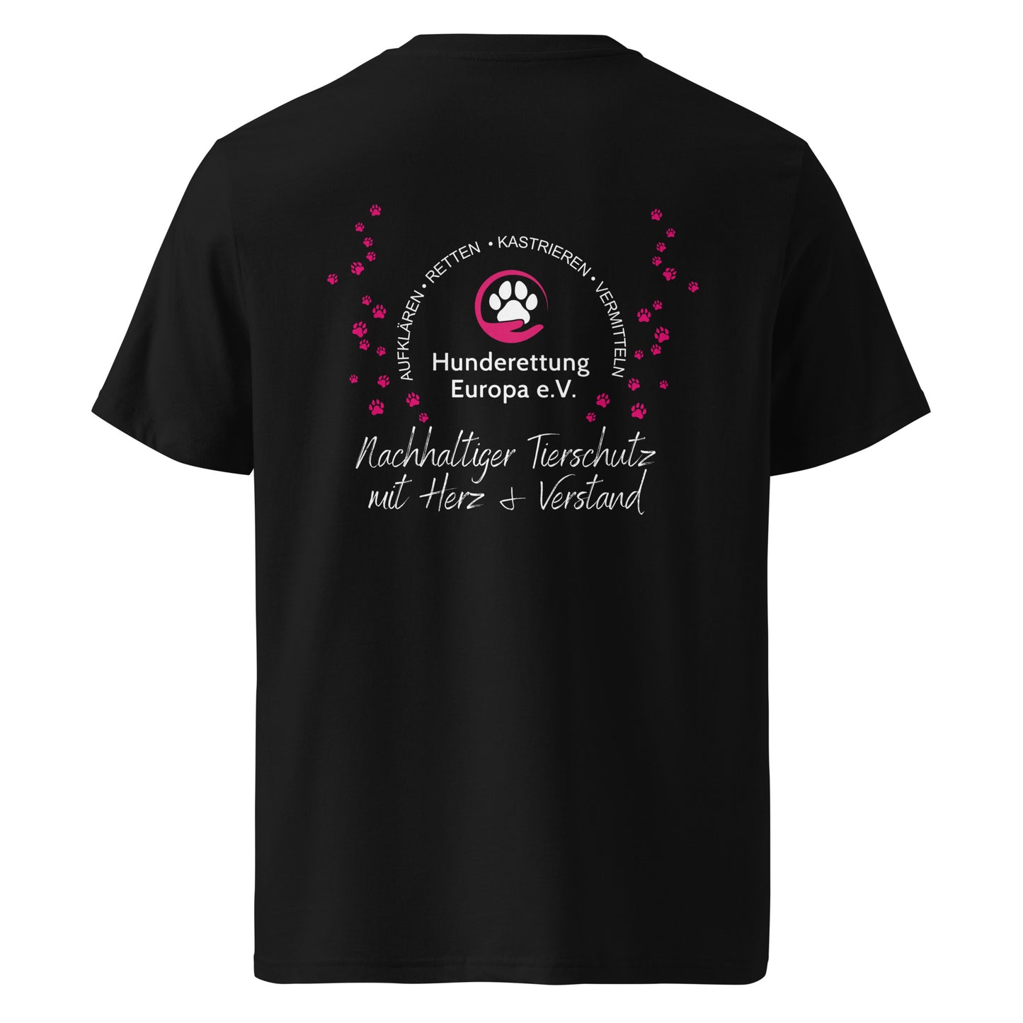 Herz&Verstand Hunderettung Europa e.V. // Unisex-Bio-Baumwoll-T-Shirt