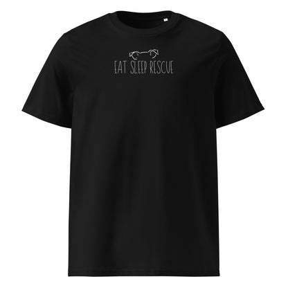 Eat Sleep Rescue // Unisex-Bio-Baumwoll-T-Shirt