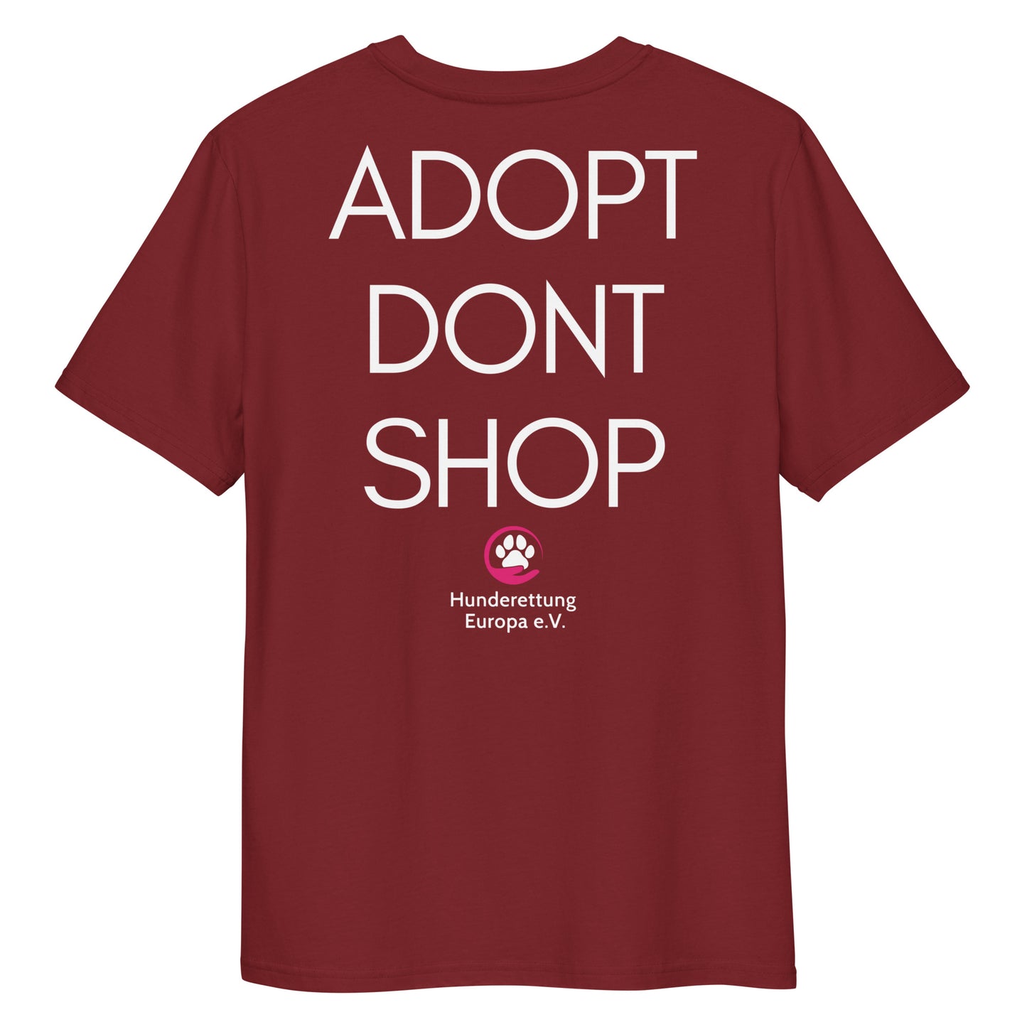 ADOPTDONTSHOP X Hunderettung Europa e.V.  Bio-Baumwoll-T-Shirt