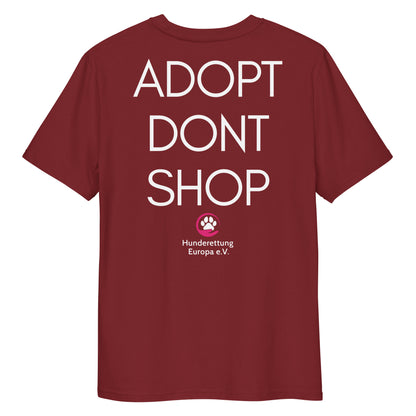 ADOPTDONTSHOP X Hunderettung Europa e.V.  Bio-Baumwoll-T-Shirt