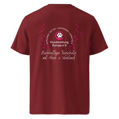 Herz&Verstand Hunderettung Europa e.V. // Unisex-Bio-Baumwoll-T-Shirt