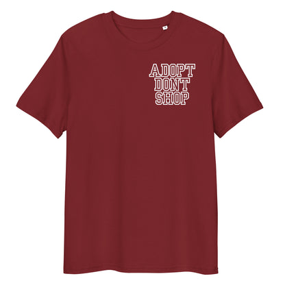 ADOPT DONT SHOP X Hunderettung Europa e.V. Unisex-Bio-Baumwoll-T-Shirt