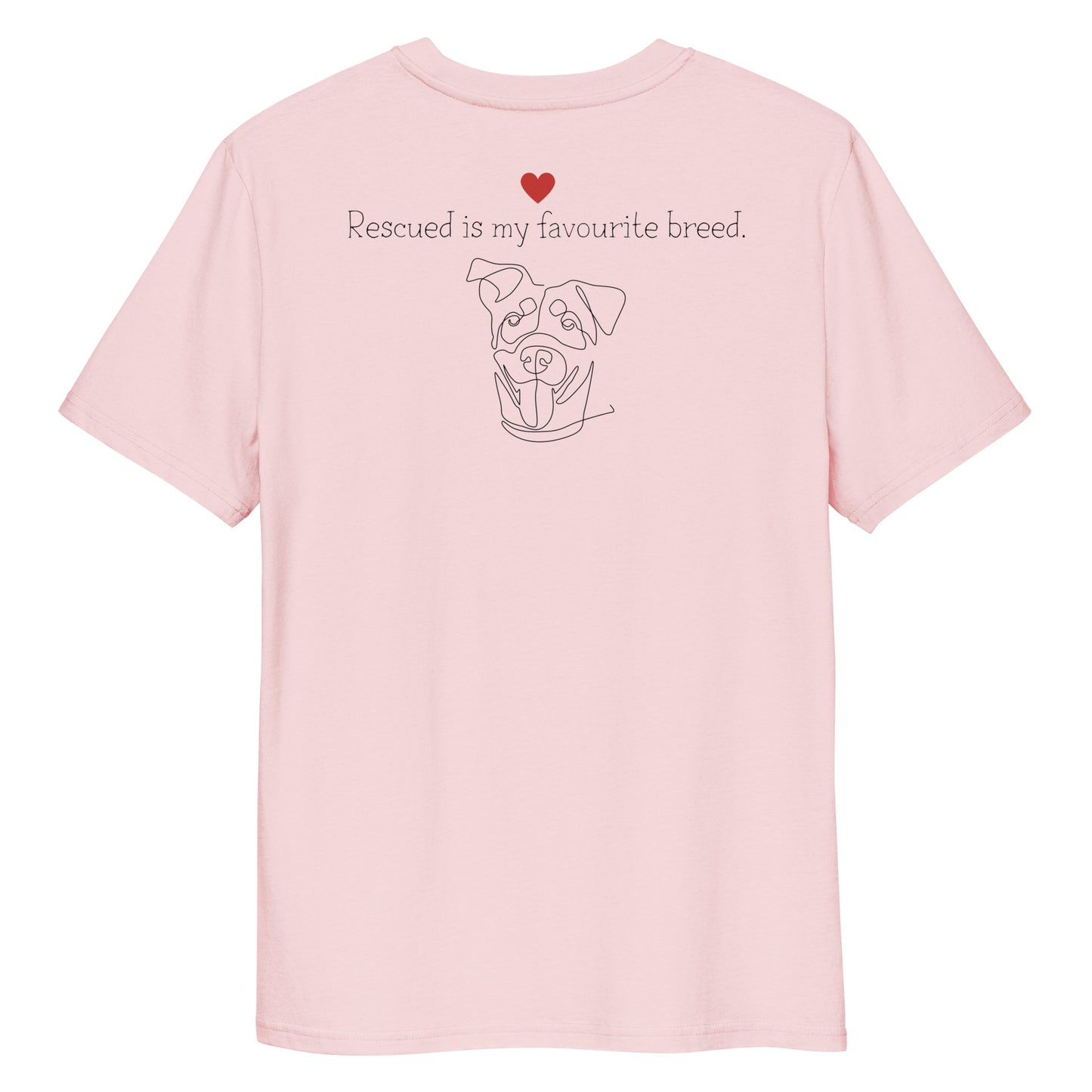 Rescued is my fav breed / Adopt dont shop Bio-Baumwoll-T-Shirt