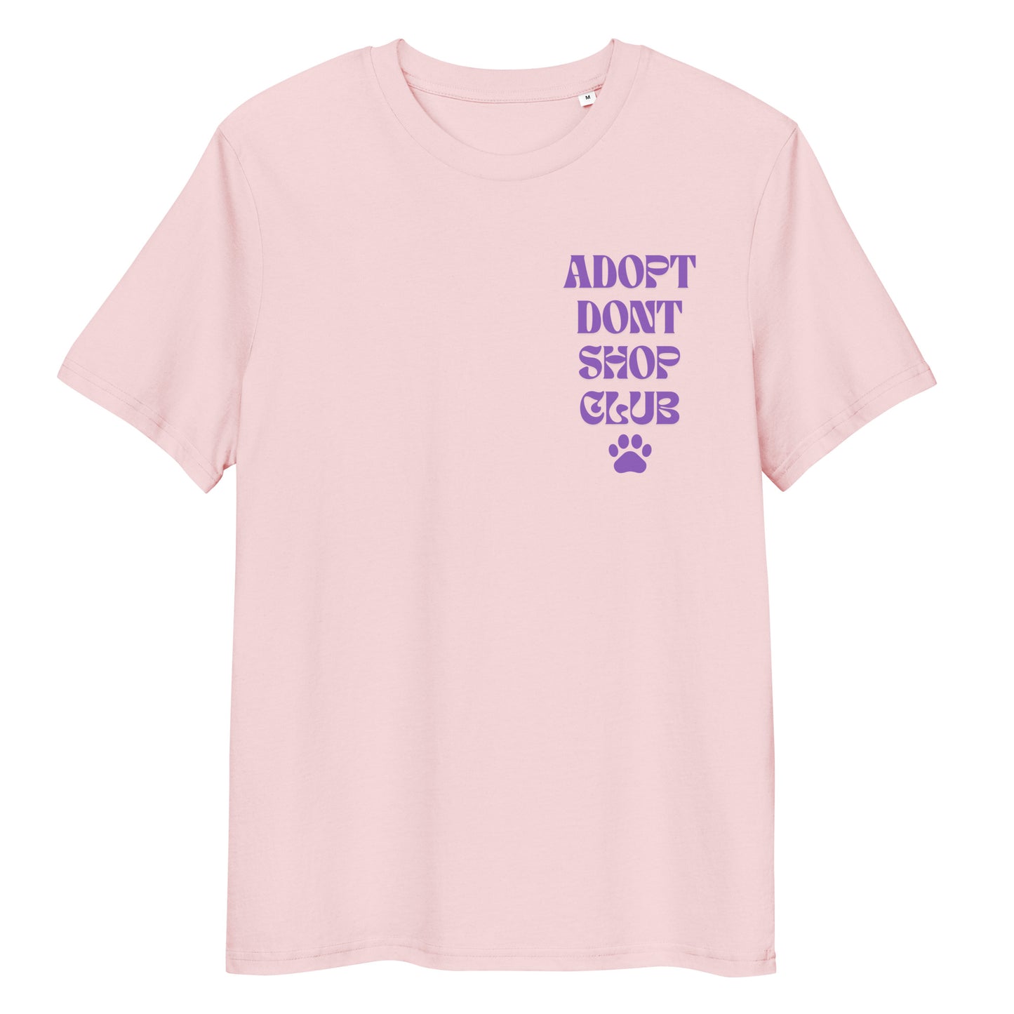 Lavendel ADOPT DONT SHOP CLUB-Bio-Baumwoll-T-Shirt