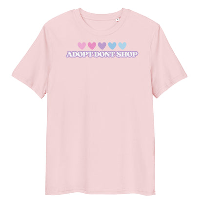 PRIDE ADOPT DONT SHOP Hearts Bio-Baumwoll-T-Shirt