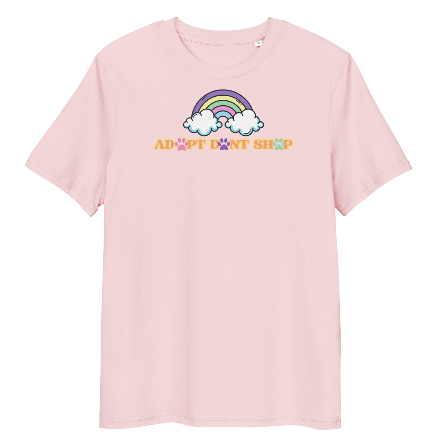 PRIDE ADOPT DONT SHOP Rainbow Bio-Baumwoll-T-Shirt