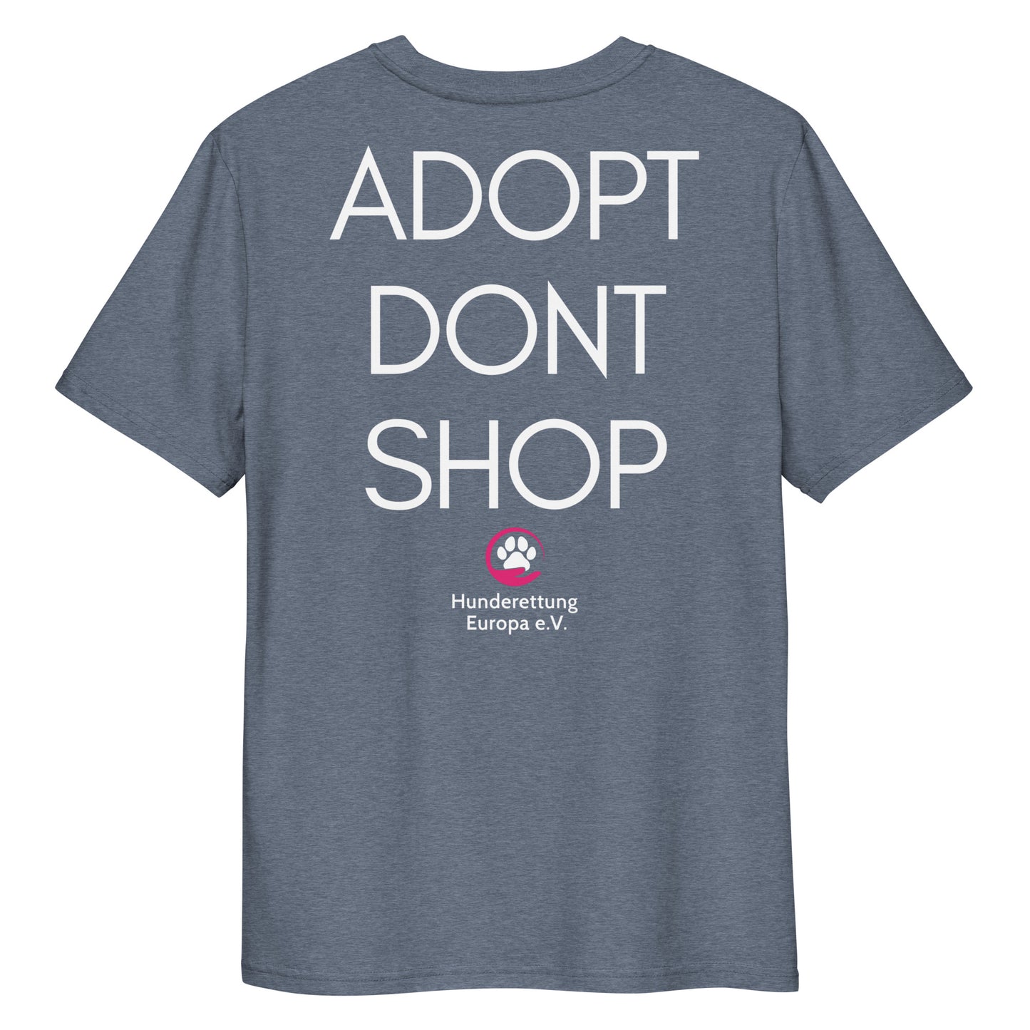 ADOPTDONTSHOP X Hunderettung Europa e.V.  Bio-Baumwoll-T-Shirt