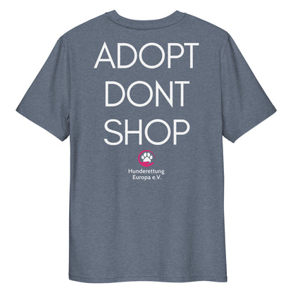 ADOPTDONTSHOP X Hunderettung Europa e.V.  Bio-Baumwoll-T-Shirt