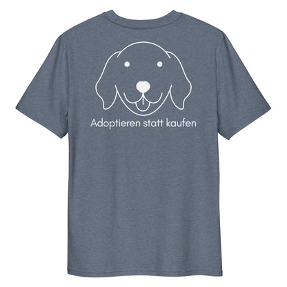 Adoptieren statt kaufen dunkel Bio-Baumwoll-T-Shirt