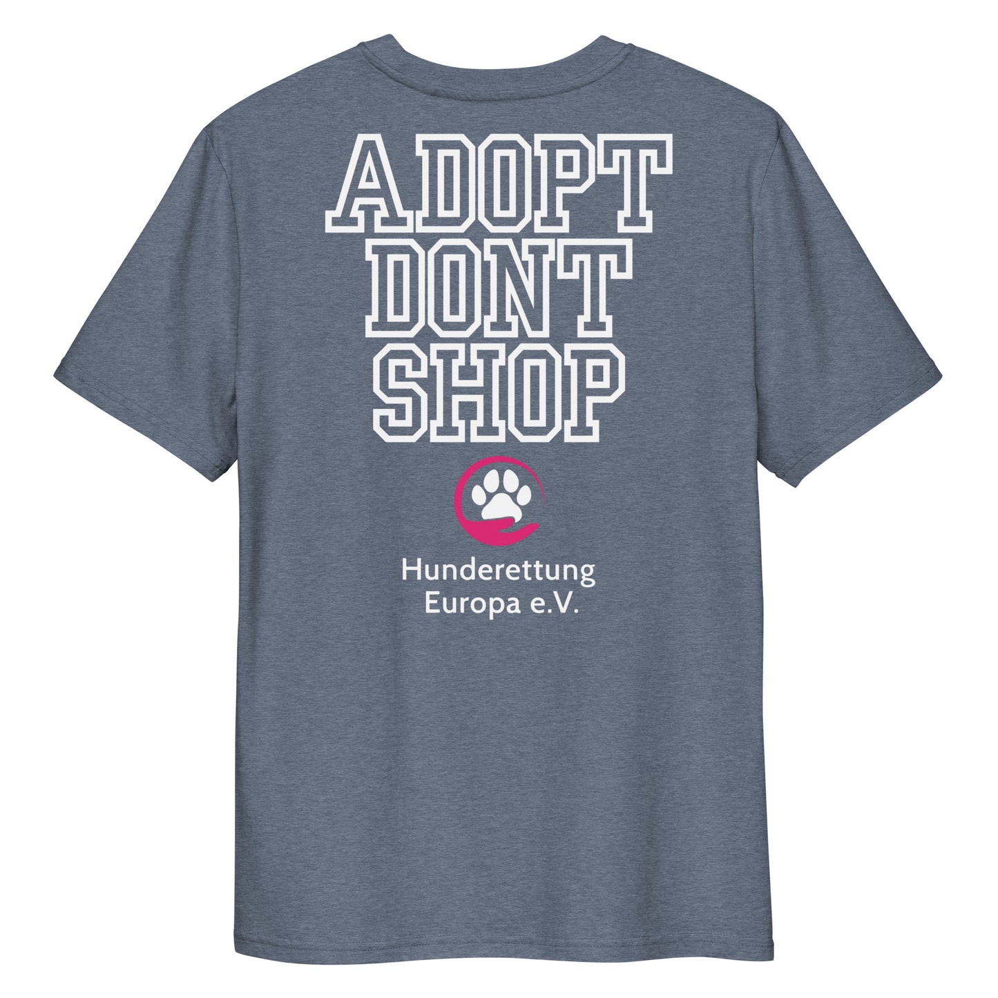 ADOPT DONT SHOP X Hunderettung Europa e.V. Unisex-Bio-Baumwoll-T-Shirt